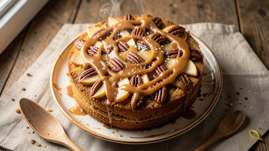 Apple Pecan Cake With Caramel Icing Recipe: Warm Spiced Layers and Nutty Crunch