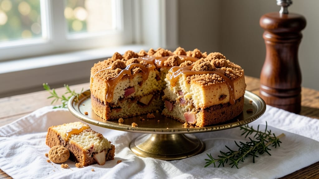 Apple Amaretti Cake Recipe: Crunchy Almond Top With Spiced Apple Filling