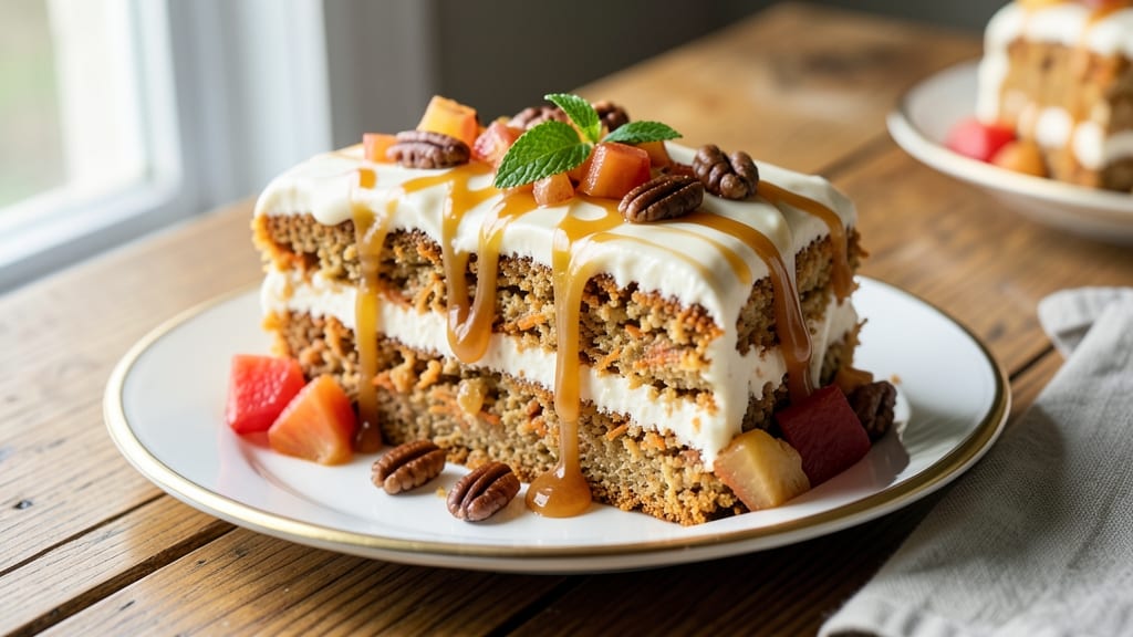 Amish Carrot Cake Recipe with Pineapple: Spiced Streusel Crown Over Tropical Twist