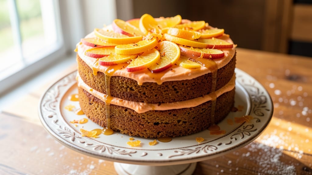 Apple and Orange Cake Recipe: Zesty Citrus Layers with Buttery Streusel Crown