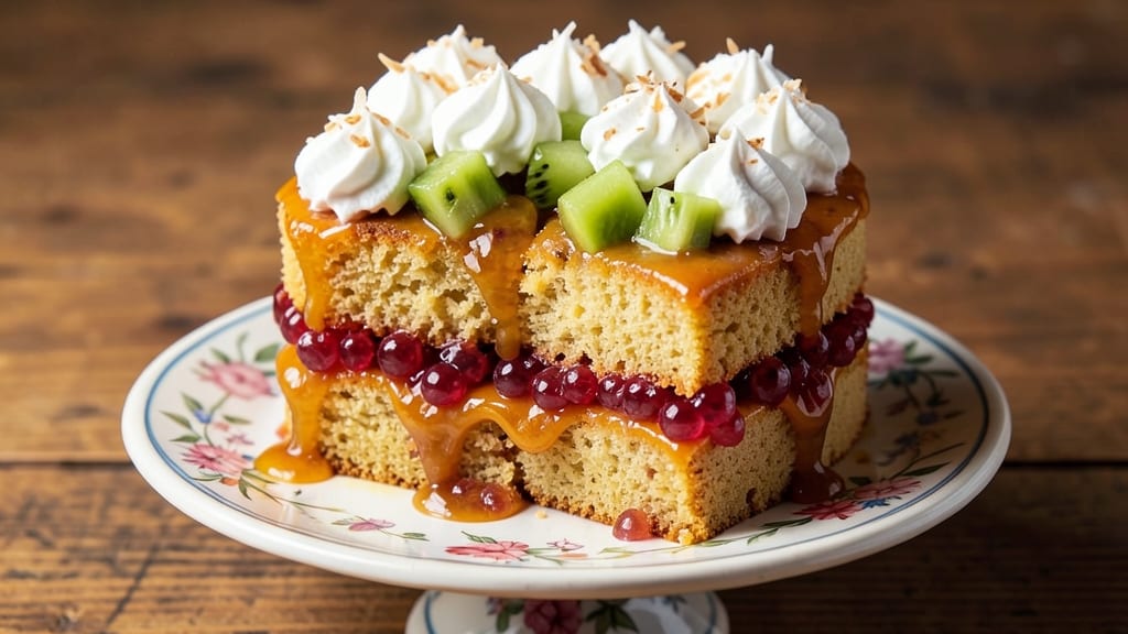 Asian Fresh Fruit Cake Recipe: Tropical Layers With Citrus-Zest Moisture