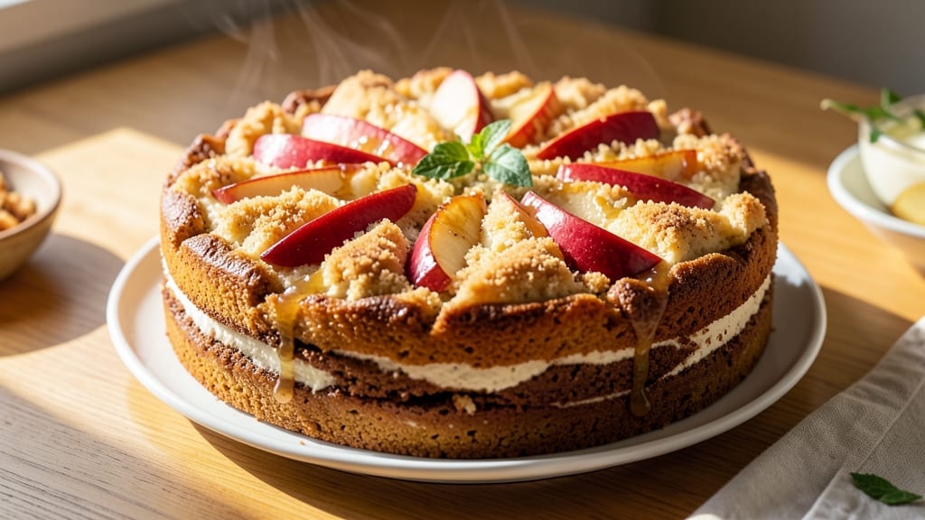 Natasha's Kitchen Apple Cake Recipe: Warm Spice Streusel Over Juicy Apple Layers
