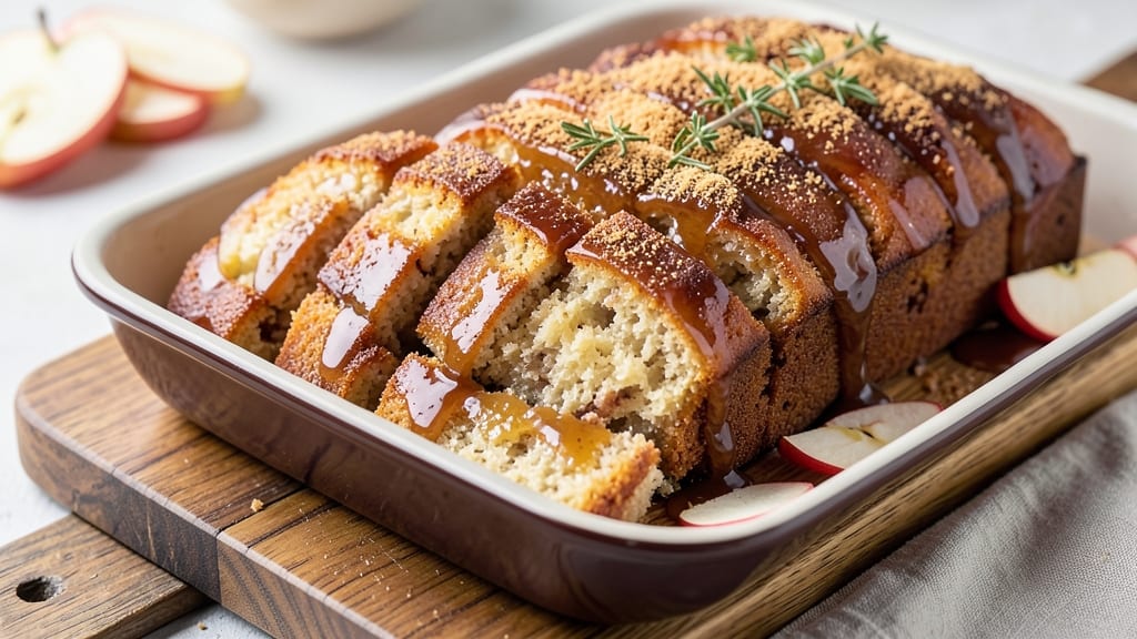 Apple Cider Doughnut Loaf Cake Recipe: Spiced Streusel Hugs Moist Apple Layers