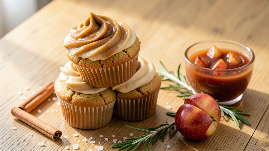 Apple Cupcake Recipe UK: Spiced Caramel Swirl With Buttery Frosting