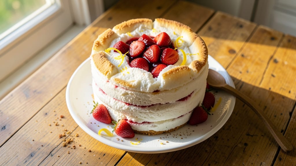 Angel Food Cake and Strawberry Pie Filling Recipe: Light-as-Air Layers and Bursting Berries