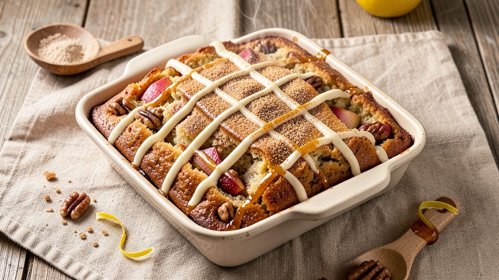 Apple Walnut Loaf Cake Recipe: Spiced Fruit Swirl With Crunchy Top