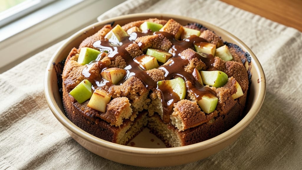 Apple Molasses Cake Recipe: Warm Spice Streusel Over Moist Apple Layers