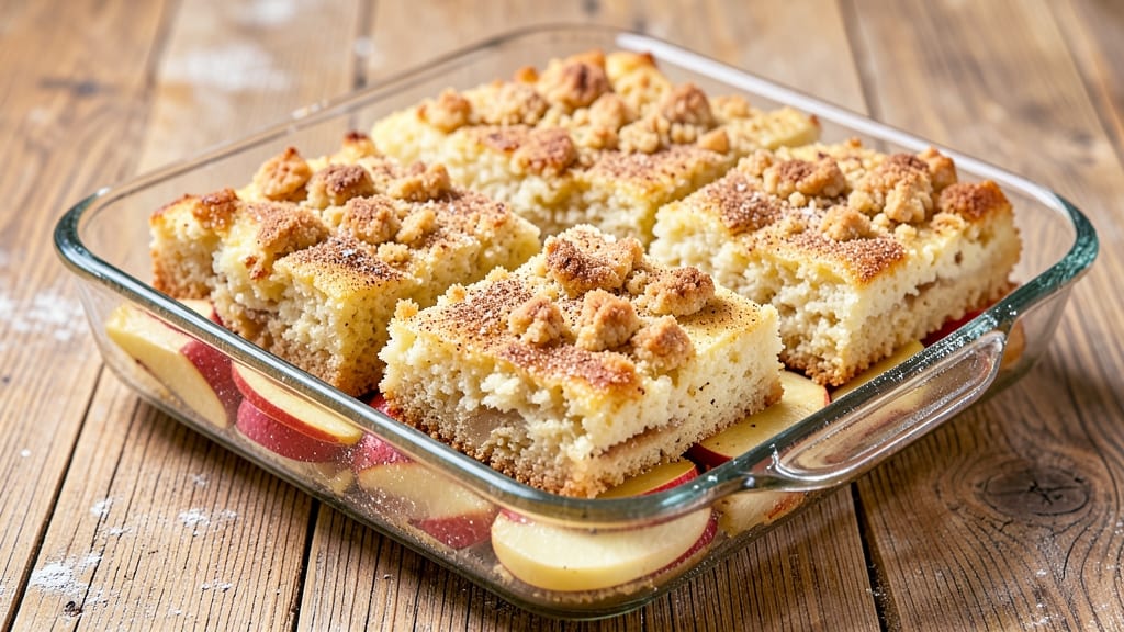 Apple Cake Squares Recipe: Buttery Streusel Crown Over Spiced Apple Layers