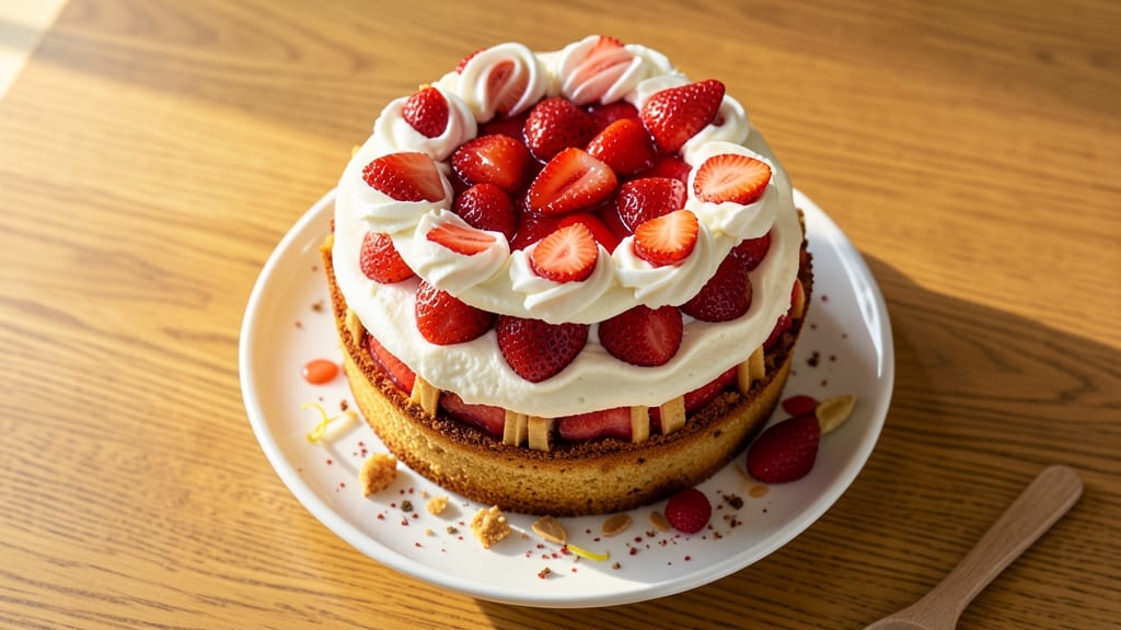 Amazing Strawberry Cake Recipe: Layers of Juicy Fruit and Buttery Crumb Top