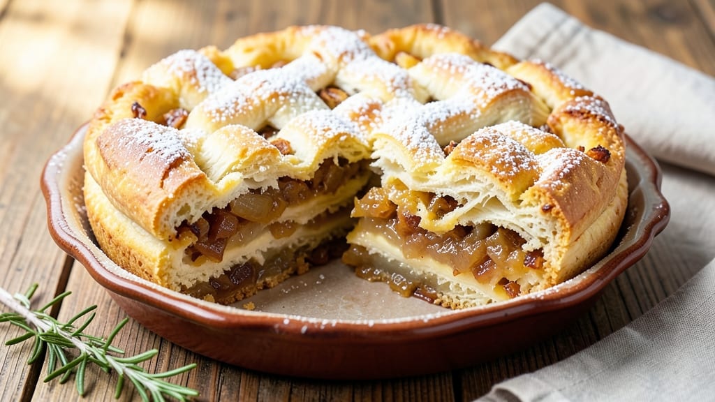 Amish Onion Cake Recipe: Buttery Layers With Caramelized Onion Sweetness