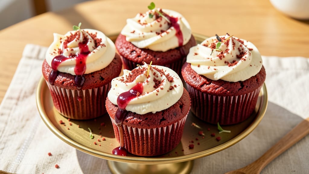 Amazing Red Velvet Cupcakes Recipe: Moist Layers with Cream Cheese Frosting Swirls