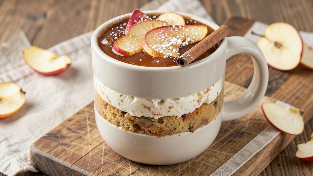 Apple Pie Cottage Cheese Mug Cake Recipe: Warm Spiced Apple and Creamy Pull-Apart Magic