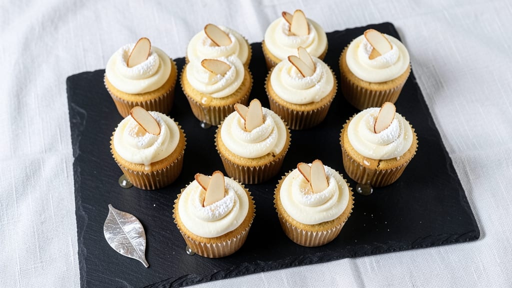 Almond Wedding Cake Cupcakes Recipe: Elegant Vanilla-Almond Layers With Crunchy Topping