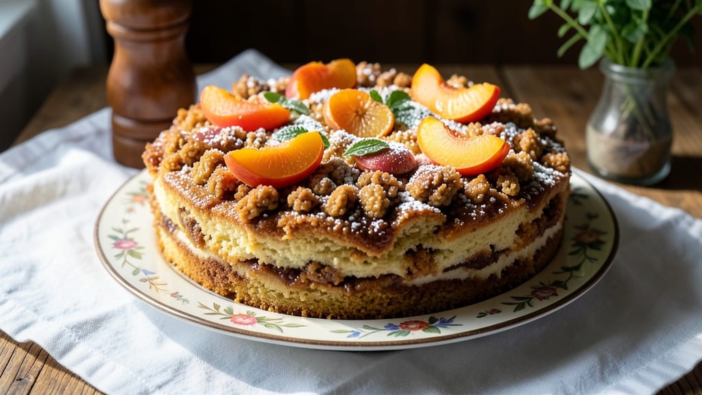 Apricot Streusel Cake Recipe: Buttery Crunch Meets Jammy Spice Swirls