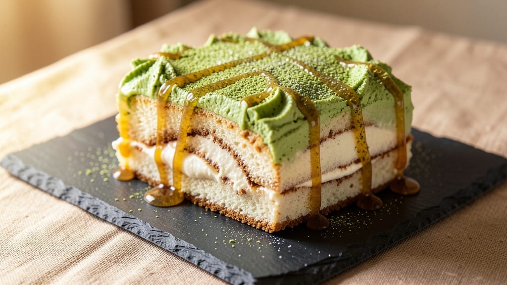 Asian Swiss Roll Cake Recipe: Matcha-Green Tea Roll With Buttery Layers