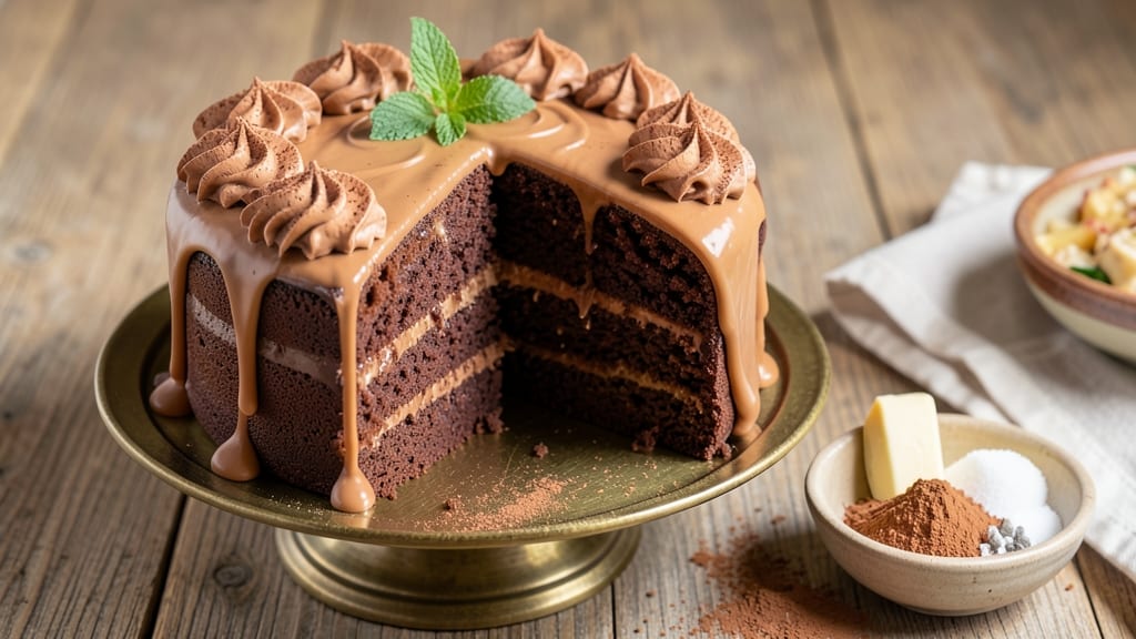 Amazing Chocolate Cake Recipe From Scratch: Triple-Layered Richness With Fudgy Centers