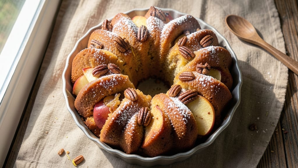Apple Pecan Bundt Cake Recipe: Warm Spiced Layers With Buttery Crunch Crown