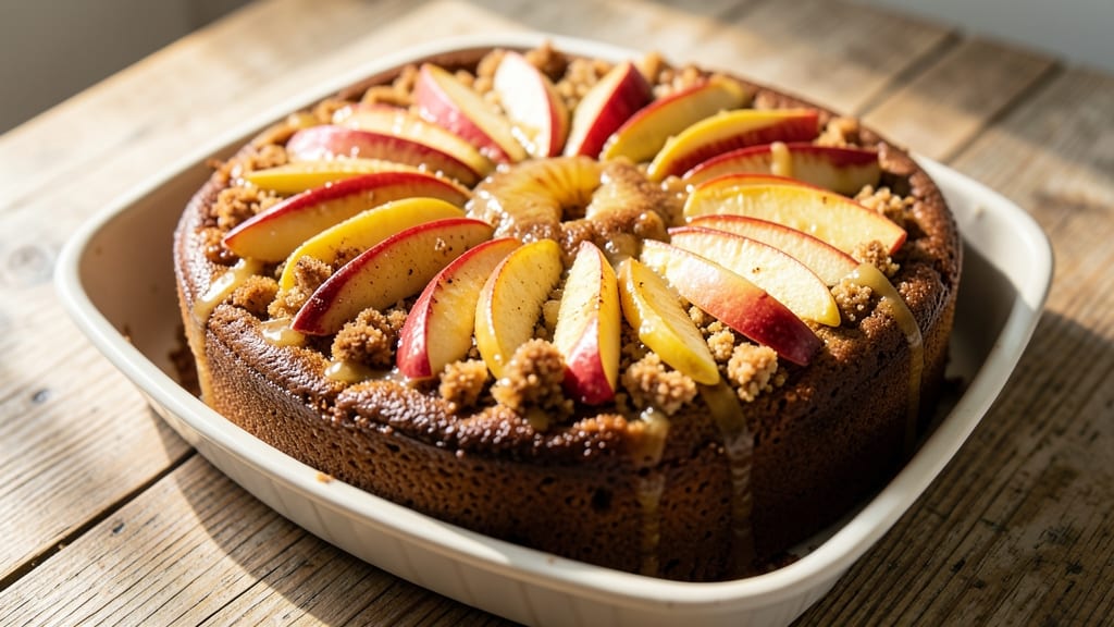 Apple Cake Recipe in 8x8 Pan: Warm Spice Streusel Hugs Juicy Apple Layers