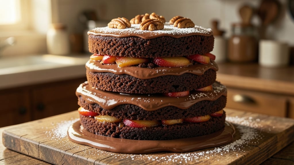 Amish Apple Chocolate Cake Recipe: Warm Spiced Layers With Gooey Chocolate Swirls