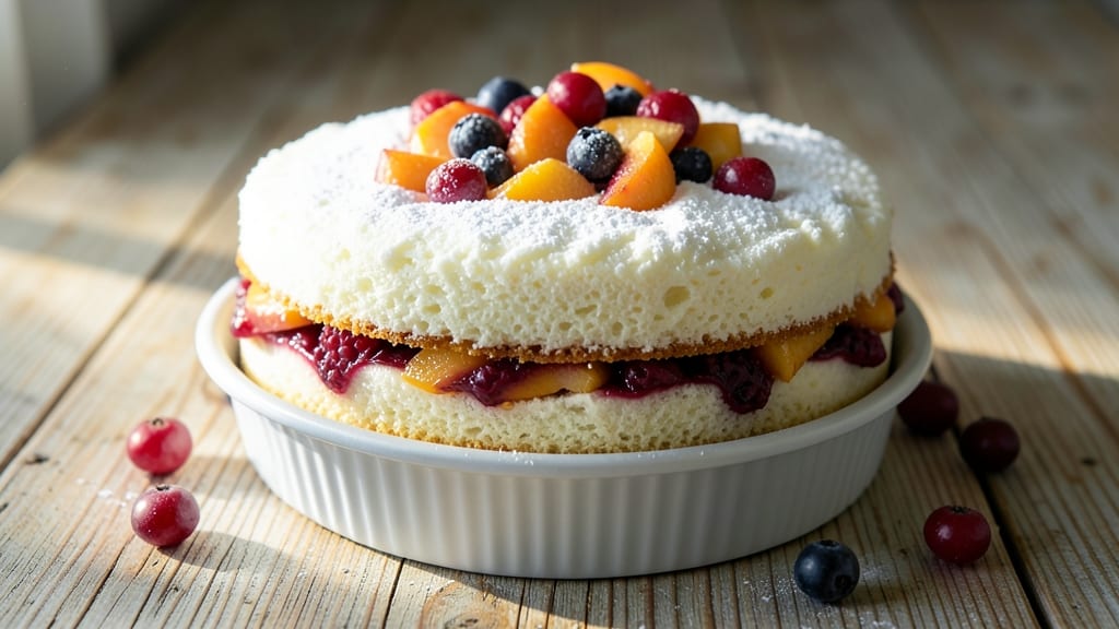 Angel Food Cake With Fruit Filling Recipe: Light-as-Air Layers Bursting With Summer Fruit