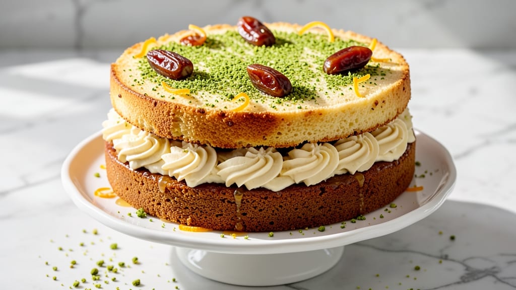 Arabian Cake Recipe: Date-Stuffed Honeyed Layers With Cardamom Zest
