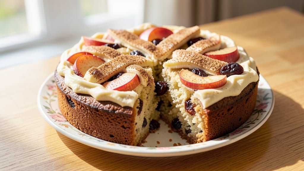 Apple Cinnamon Raisin Cake Recipe: Warm Spiced Streusel Hugs Moist Apple Layers