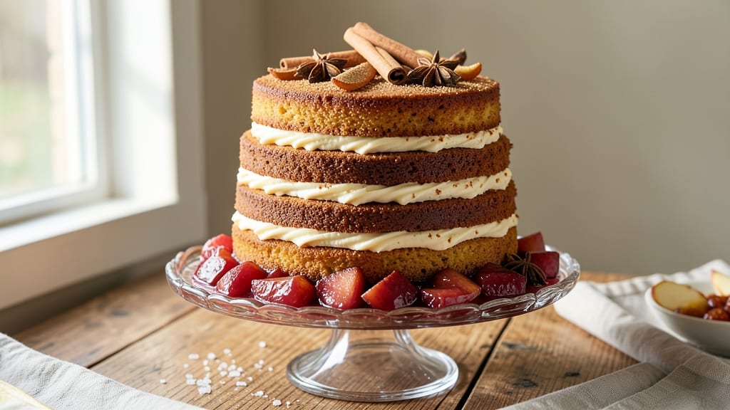 Apple Spice Layer Cake Recipe: Warm Cinnamon Streusel Hugs Moist Apple Layers