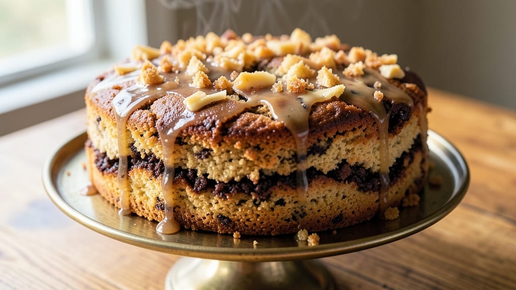 Anna Olson's Coffee Cake Recipe: Buttery Streusel Hugs Moist Vanilla Layers