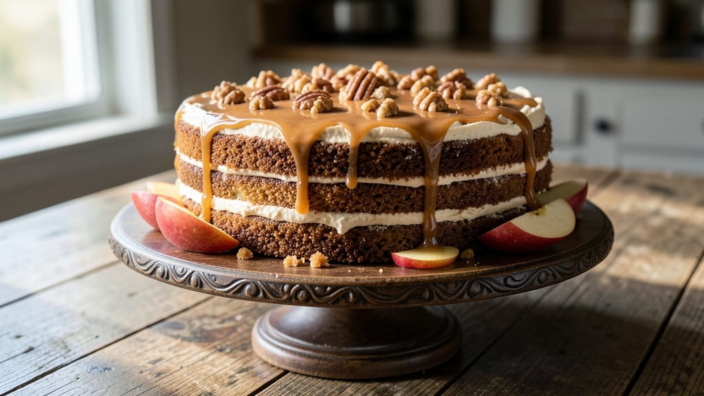 Apple Cinnamon Texas Sheet Cake Recipe: Warm Spice Streusel Over Moist Vanilla Layers