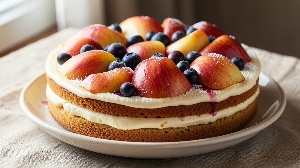 Apple and Blueberry Cake Recipe: Streusel-Topped Layers With Juicy Fruit Bursts