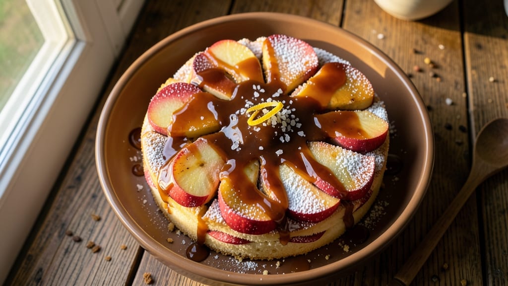 Angela Logan's Apple Mortgage Cake Recipe: Caramelized Apple Layers With Buttery Streusel Crown