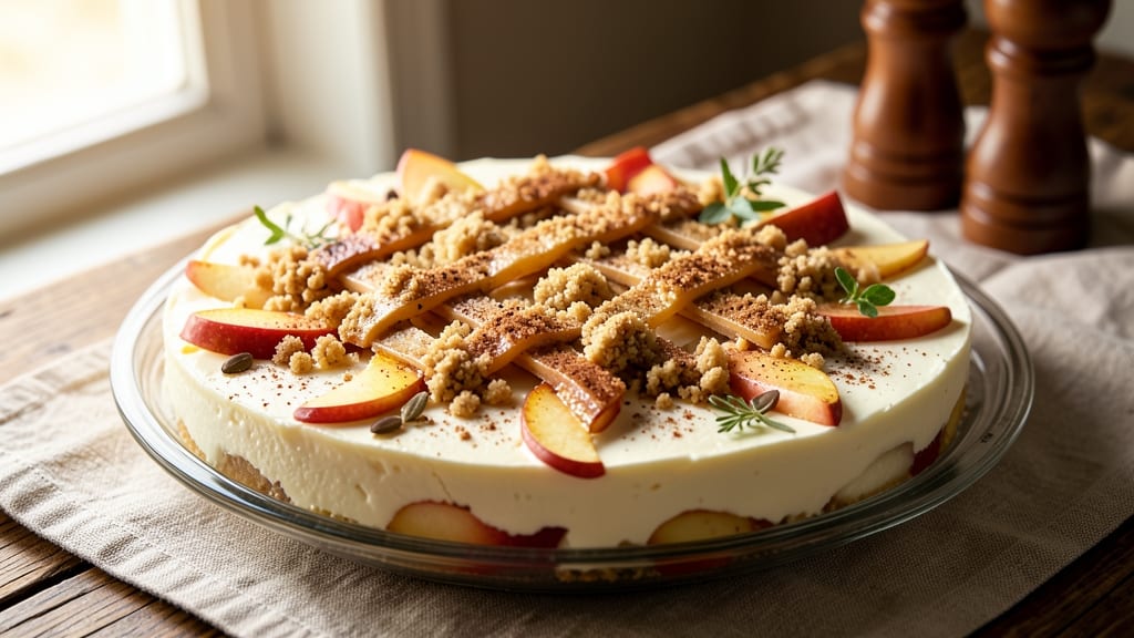 Apple Crumble Cheesecake Recipe UK: Buttery Oat Top Meets Spiced Apple Filling
