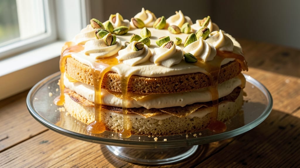 Arab Cake Recipe: Spiced Orange Blossom Layers with Buttery Crunch