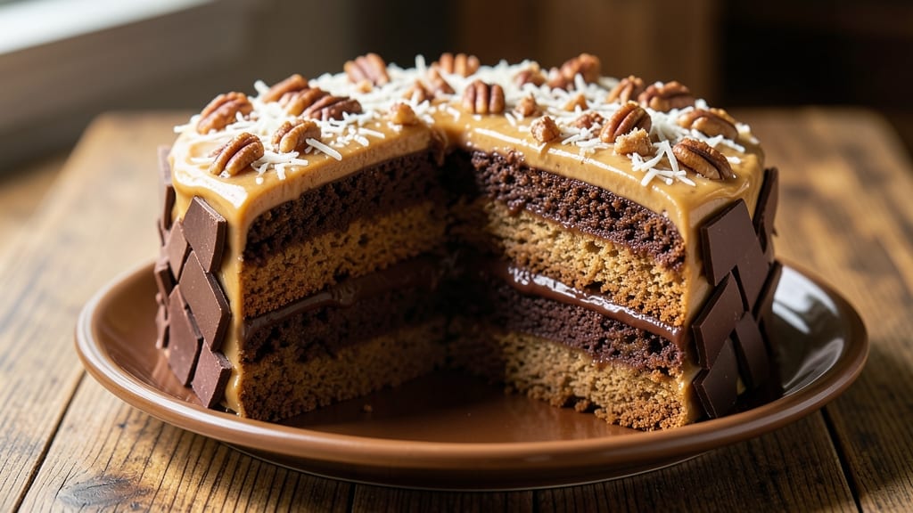 America's Test Kitchen German Chocolate Cake Recipe: Rich Chocolate Layers with Pecan-Praline Swirl