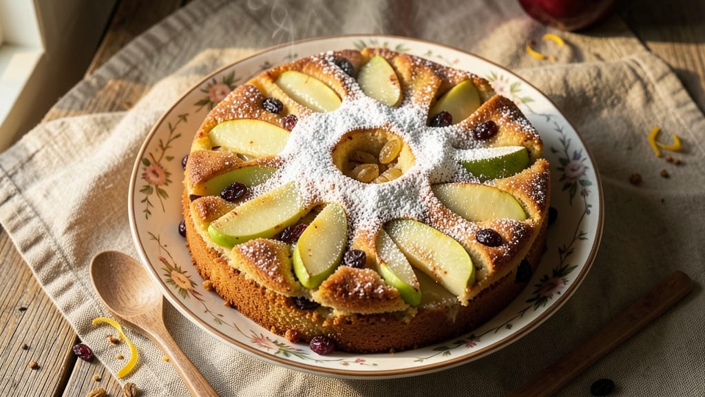 Apple and Fruit Cake Recipe: Spiced Apple Layers With Moist Vanilla Base