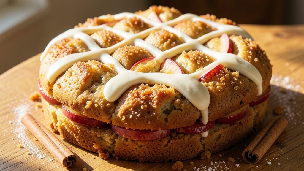 Apple Muffin Cake Recipe: Spiced Streusel Hugs Moist Apple Layers