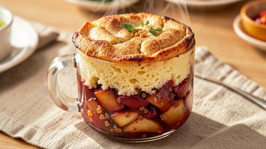 Apple Pie Mug Cake Recipe: Spiced Streusel Crown in 5 Minutes