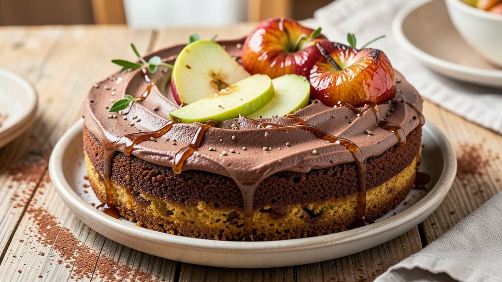 Apples, Cocoa, and Sugarless Cake Recipe: Moist Bites with Warm Spice Crunch