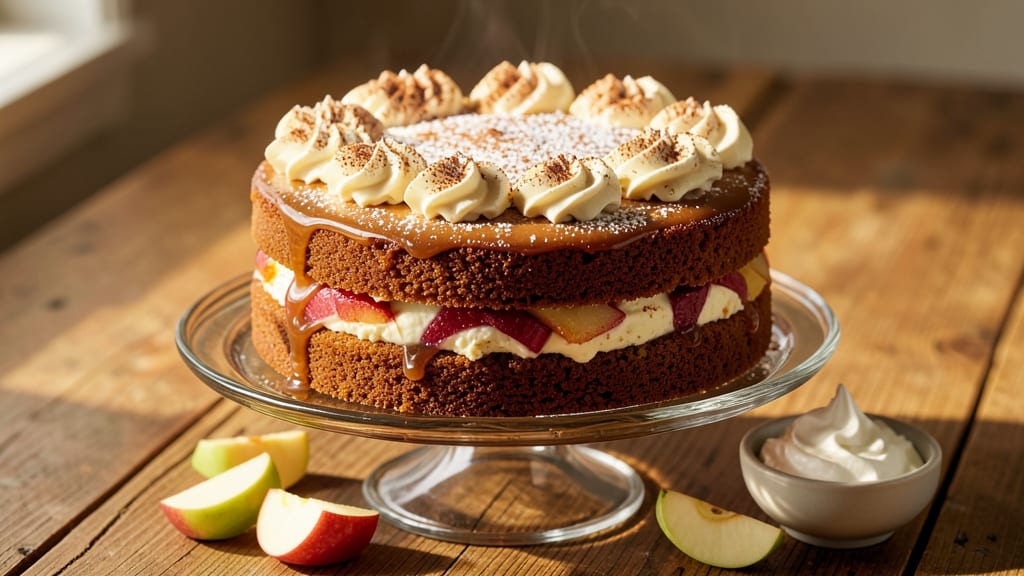 Apple Dog Cake Recipe: Spiced Apple Streusel Hugging Moist Layers