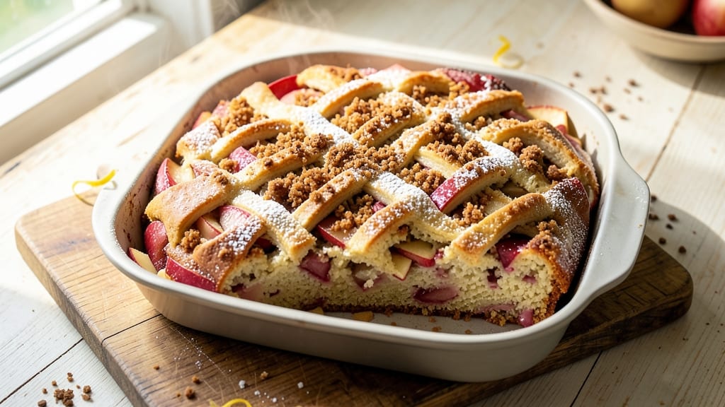 Apple Buttermilk Coffee Cake Recipe: Streusel-Studded Crunch Over Spiced Apple Bliss
