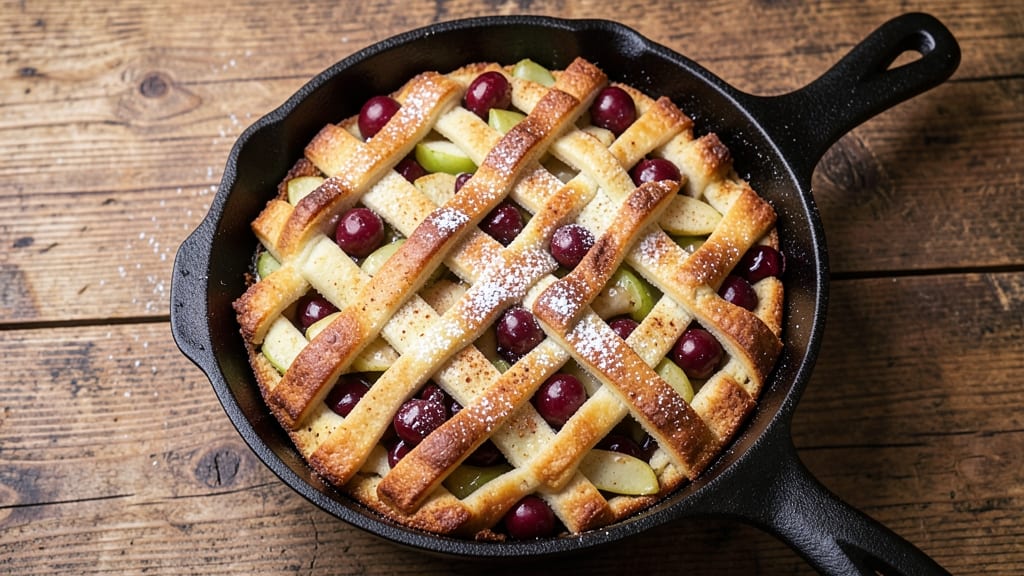 Apple Cherry Dump Cake Recipe: Spiced Fruit Streusel With Buttery Crust