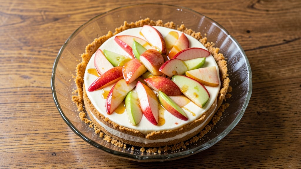 Apple Harvest Cheesecake Recipe: Autumn Spice Streusel Hugs Tart Filling