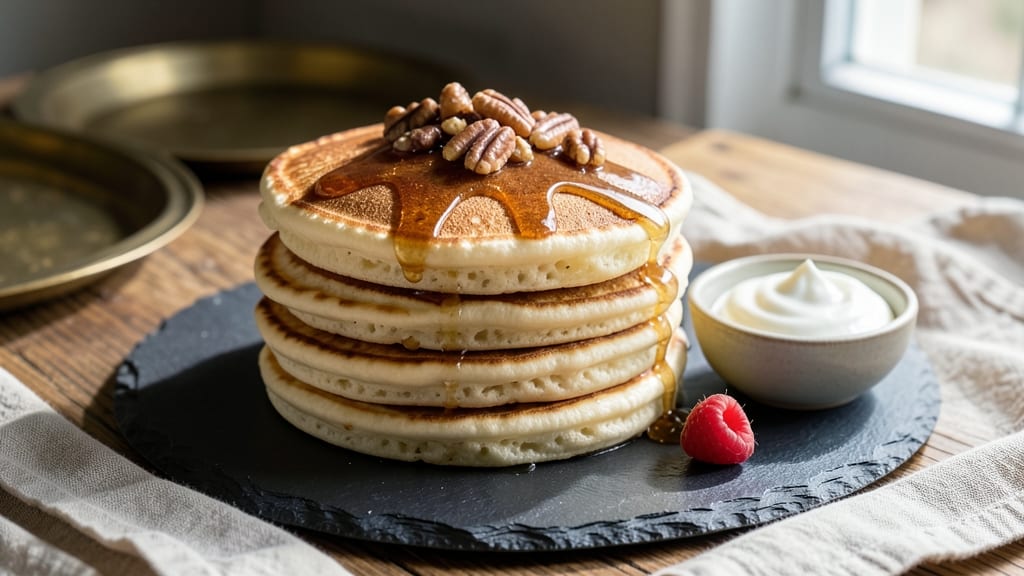 American Pancake Recipe Without Eggs: Fluffy Stacks Using Applesauce and Yogurt