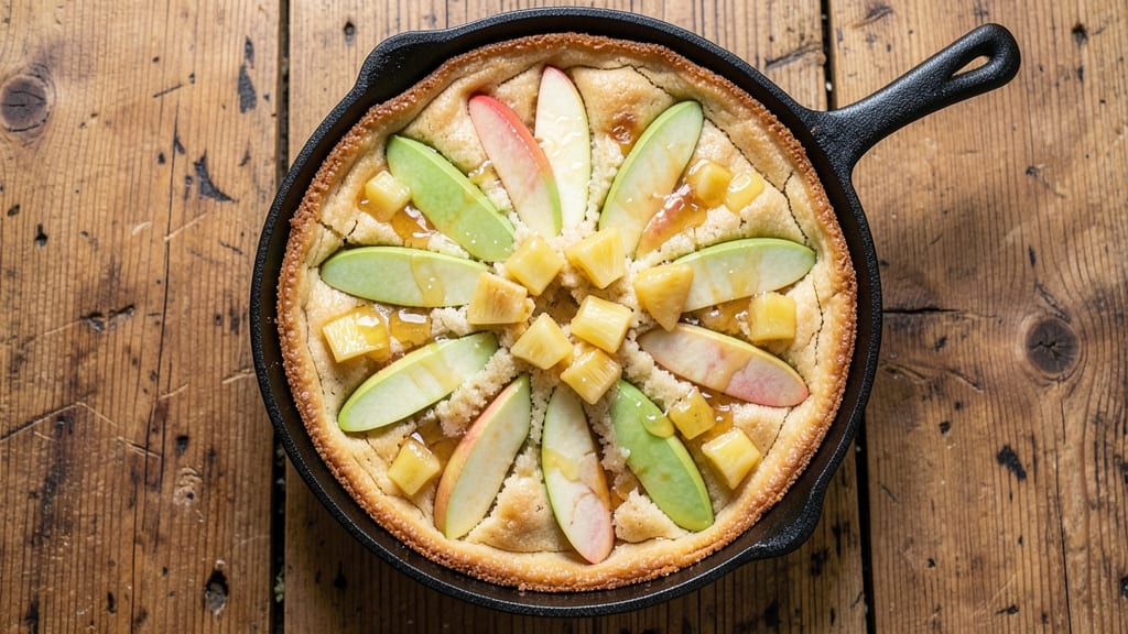 Apple Pineapple Dump Cake Recipe: Tropical Fruit Layers With Buttery Streusel Crown