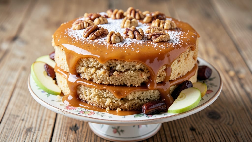 Apple Date Caramel Cake Recipe: Spiced Fruit Swirl With Buttery Crust Magic