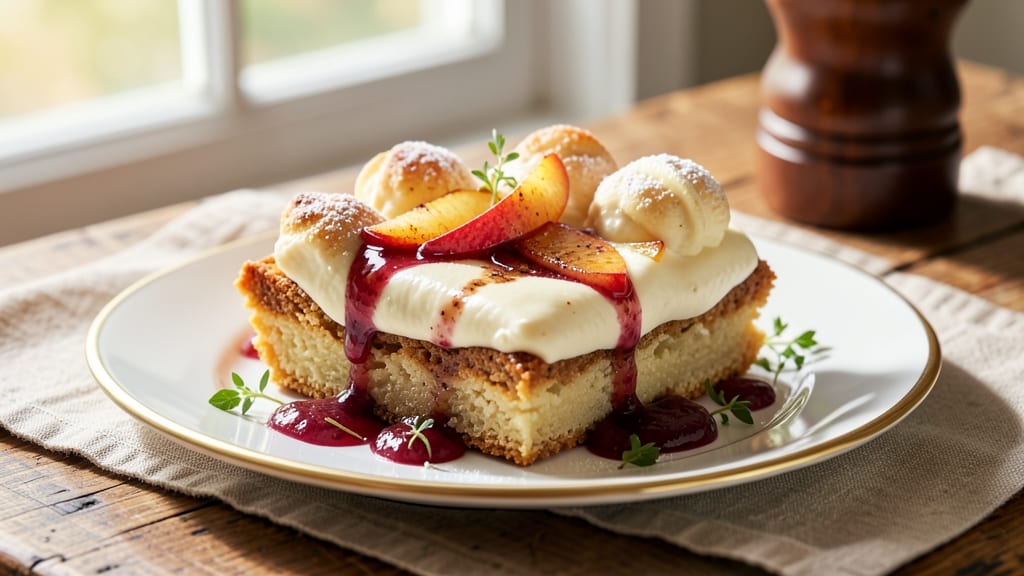 Apple Shortcake Slices Recipe: Buttery Streusel Hugs Warm Apple Layers