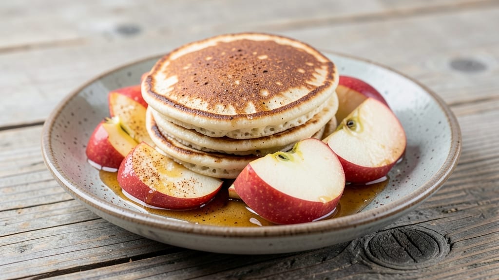Apple Pancake Mix Recipe: Warm Spiced Apple Streusel in Fluffy Stacks