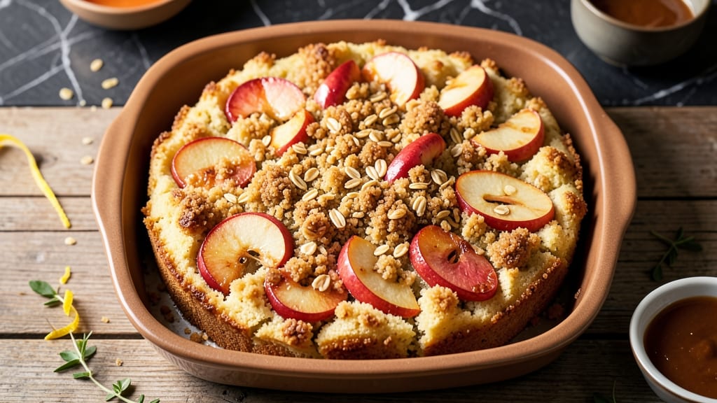 Apple Crumb Cake Recipe With Cake Mix: Spiced Apple Streusel Over Moist Layers