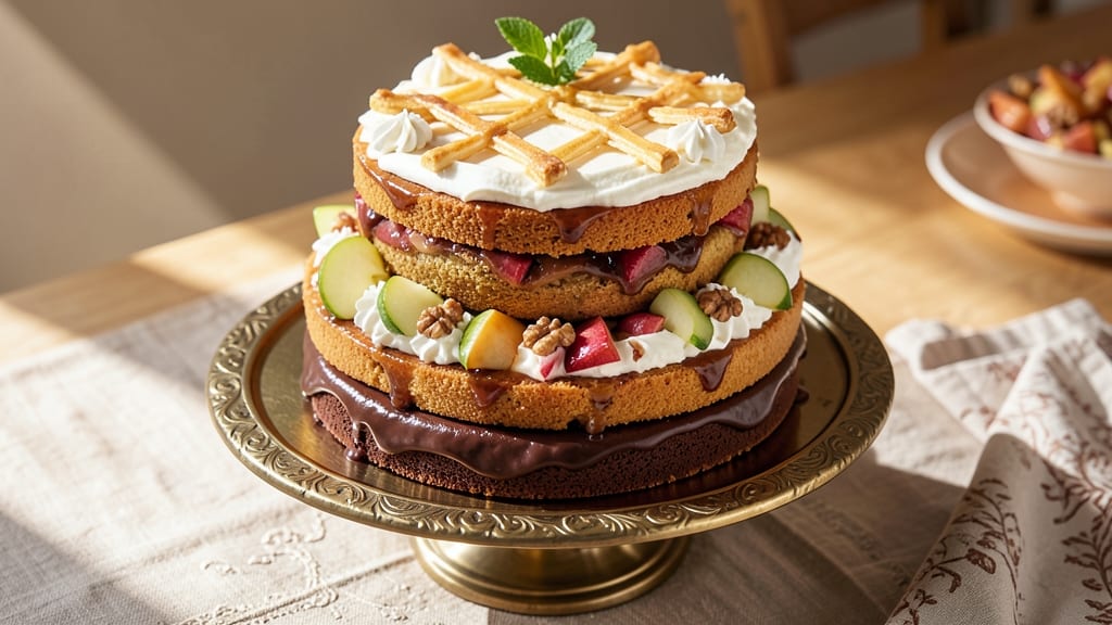 Apple Birthday Cake Recipe: Spiced Apple Layers with Vanilla Buttercream Frosting