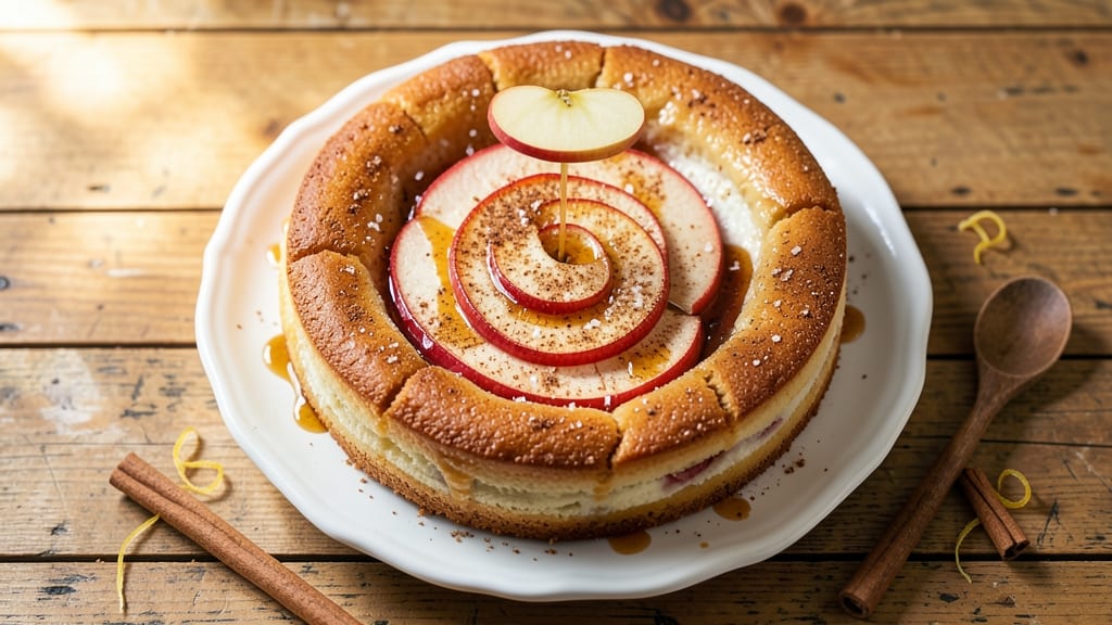 Apple Flan Cake Recipe: Silky Caramel Core with Toasted Almond Crunch
